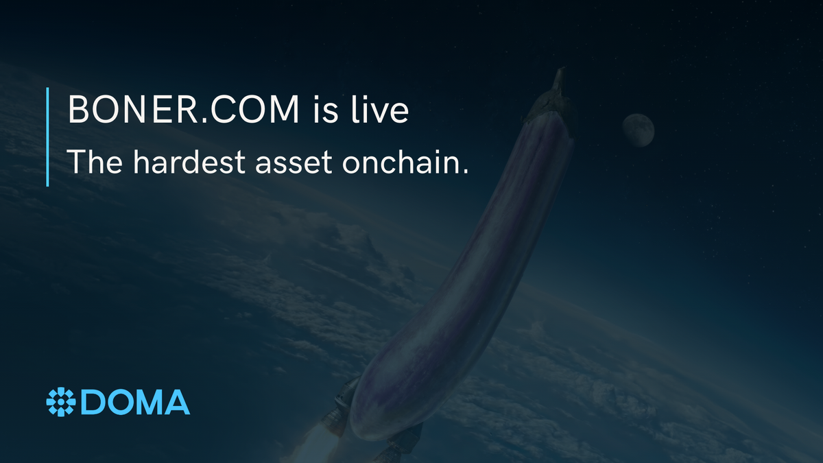 BONER.COM is live: The hardest asset onchain