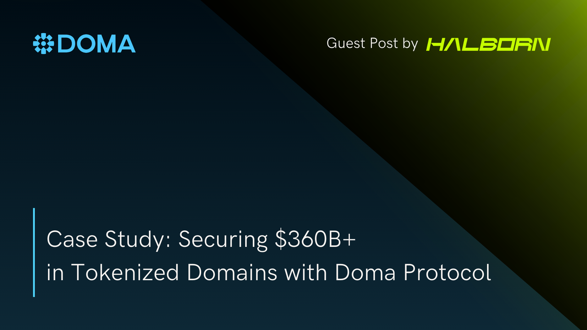 Case Study: Securing $360B+ in Tokenized Domains with Doma Protocol